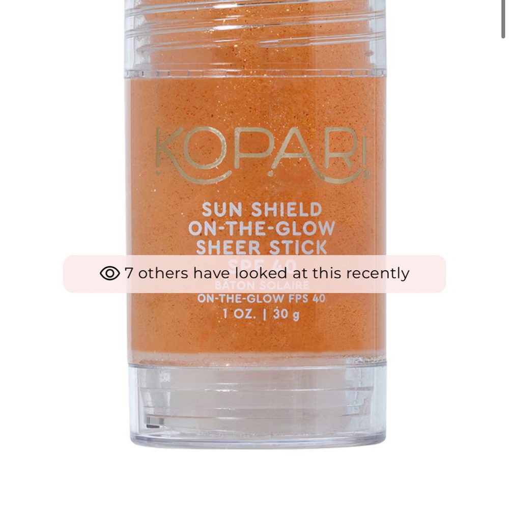 BRAND NEW Kopari Sun Shield On-The-Glow Stick - Orange
